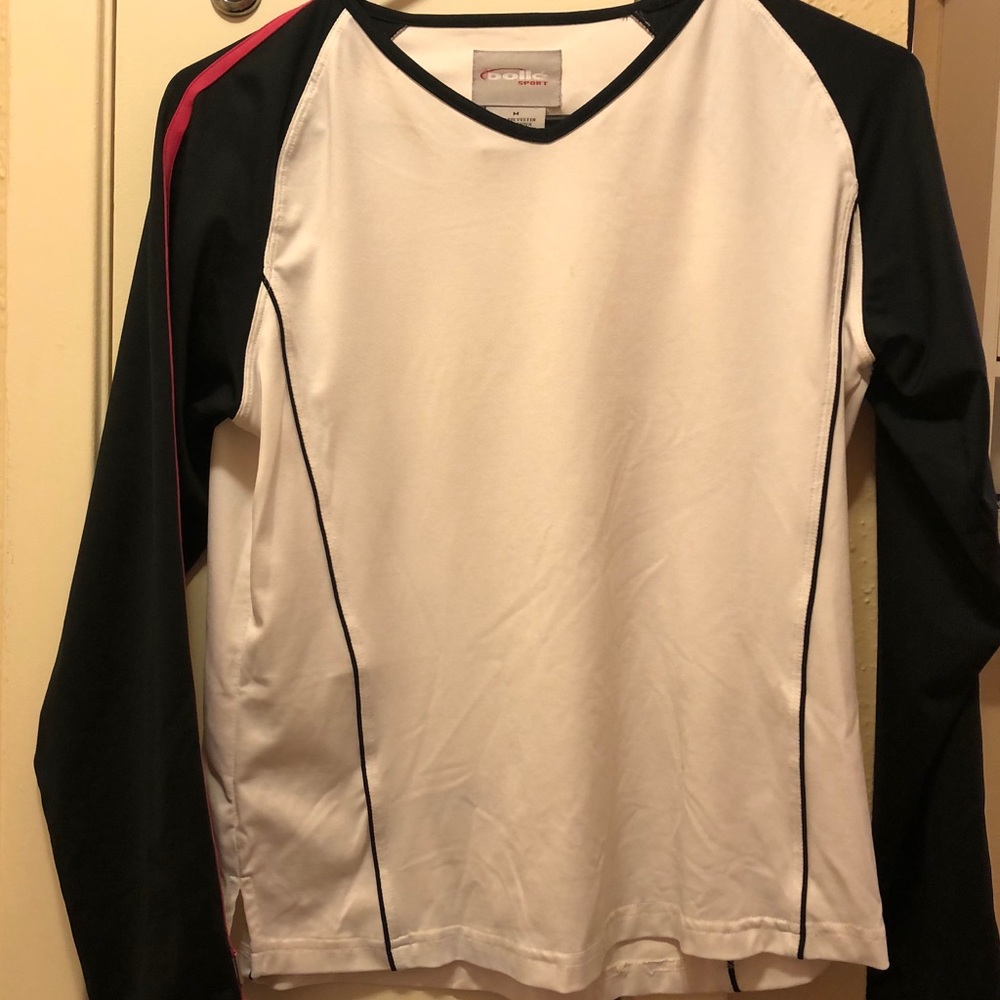 Bollé Long Sleeve Shirt Black & White Women’s Size Medium